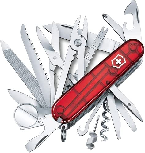 Victorinox Swiss Champ Couteau de Poche Suisse, Léger, Couteau Multifonction,